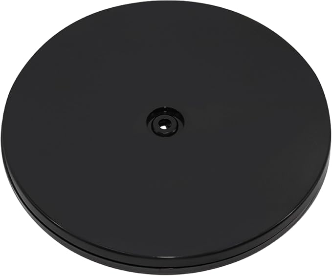 1Pcs Black Acrylic Lazy Susan 9 Inch Turntable Organizer Bearings | Mini Lazy Susan, Small Lazy Susan Turntable, 360° Rotating Swivel Plate for Spice Rack, Cosmetic, Cake, Pantry, DIY Display