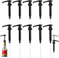 10 Pcs Black Coffee Syrup Pump Compatible with 25.4Oz/750ml Bottles | Syrup Dispenser Pumps, Great for Home & Coffee Bar, Drinking Mixes, Tea, Beverage, Cocktails, Flavoring Syrup Bottles