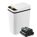 FRESHLIX Bathroom Garbage Can with Lid, 2.6 Gallon Diaper Trash Can, Automatic Trash Cans Touchless, Slim Waterproof Smart Commercial Trash Can for Bedroom, Bathroom, Office, Living Room, Toilet, RV