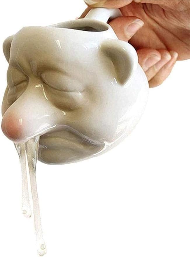 Funny Egg Separator, Ceramic Egg Yolk White Running Nose Separator Mug, Baking Gadget, Great Gift Choice