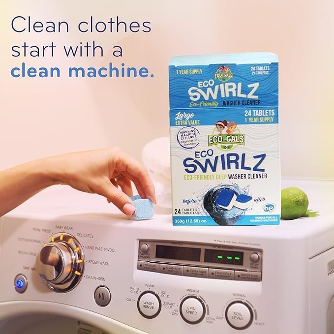ECO-GALS Washing Machine Cleaner and Deodorizer (Pack of 2)