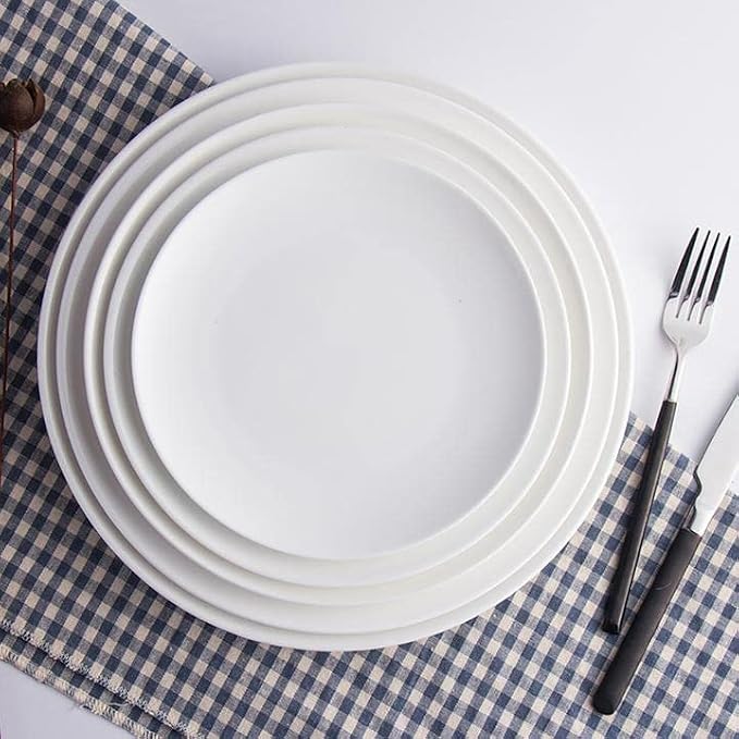 Dinner Plates 6 Inch Ceramic Plates Set of 3 Porcelain Bone China Plates | MBBITL Kitchen Serving Dishes