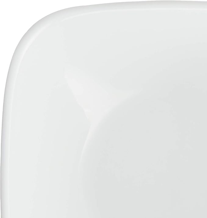 Corelle Vitrelle 2-PC Large 1-Qt Glass Serving Bowl, Crack and Chip Resistant, Square Serving Trays, White