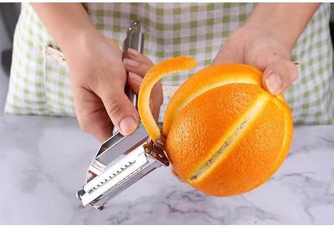 3-in-1 Vegetable Peeler with Julienne Slicer & Potato Eye Remover | Ultra Sharp Stainless Steel Blade | Ergonomic Anti-Slip Handle | Heavy Duty Kitchen Peeler