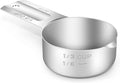 1PCS 1/3CUP(80ml, 2.7oz) Measuring Cup, 18/8 Stainless Steel Measure Scoop | High Precision, Food-Grade 304 SS, ‌Rust-Free, Dishwasher-Safe, Easy-Read Markings, Multi-Purpose, Sturdy & Durable