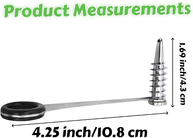 Stainless Steel Egg Spiral Slicer for Boiled Eggs, Potato, Tomato, Vegetables, Cucumbers and Carrots (2PCS)