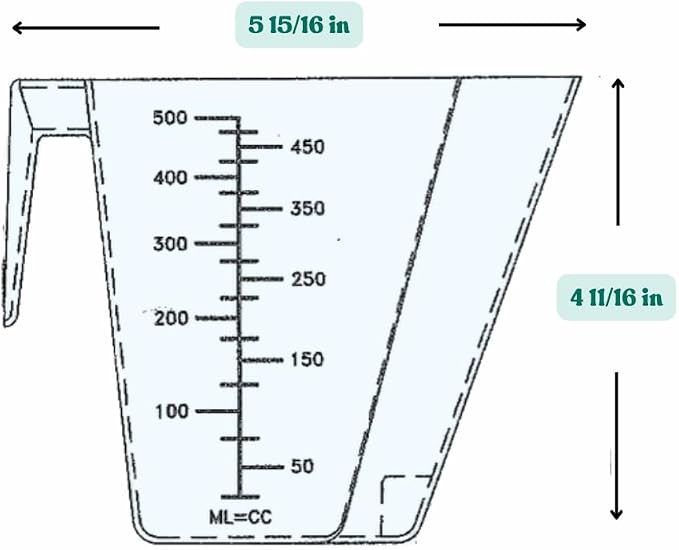 2 Cup (1 Pint | 16 Oz. | 500 mL) Scoop for Coffee, Protein Powder, Pet Food, Spices, Grains and Dry Goods – Plastic Food-Grade, BPA-Free Measuring Cup (Pack of 25)