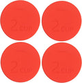 Yodecy Silicone Bowl Lids fit Pyrex Glass Bowls 7200-PC 2 Cup, Yodecy Silicone Bowl Lids fit Anchor Hocking Glass Bowls 7200-PC 2 Cup,Replacement Lids 4.76in/12.1cm(4 Pack Red)