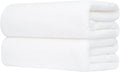 Bath Towel Set Pack of 2, 35 x 70 Inches Large Microfiber Bath Towels, Soft, Absorbent, and Quick Dry Towels for Bathroom, Pool, Beach, Swim, and Yoga, Large Bathroom Towels(2PCS White)