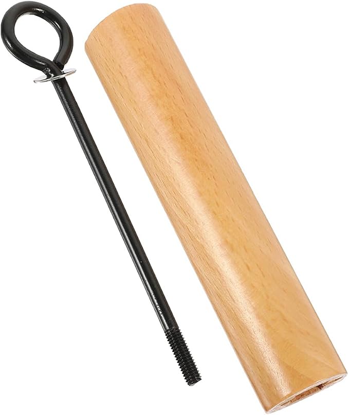 Mikinona Wok Handle Wok Accessories Detachable Handle Cookware Pan Replacement Pot Grip Replacement Wooden Pan Universal Wooden Cookware Beech Iron