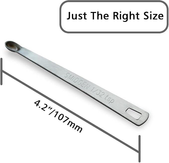 5PCS 1/32tsp(0.16ml) Mini Measuring Spoon, Small Teaspoon for Tiny Amounts | High Precision, Food-Grade, ‌Rust-Free, Dishwasher-Safe, Easy-Read Markings, Multi-Purpose, Sturdy & Durable