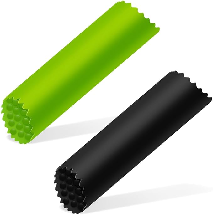Garlic Peeler Silicone Garlic Skin Remover Roller Garlic Tube Rollers Skin Remover, Garlic Roller Peeling Tube Tool for Useful Kitchen Tools (Green)