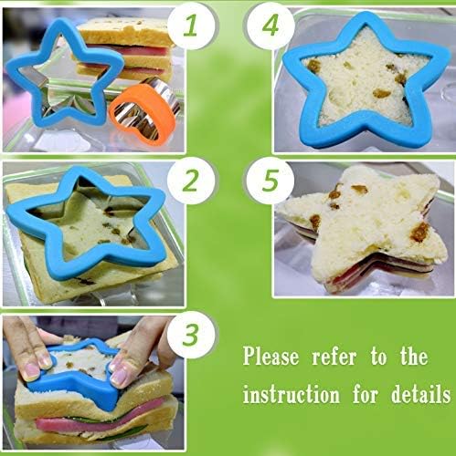 laxizar 9 pcs Cookie Cutters Fruit Cutter Mini Vegetable Cookie Stamps Mold