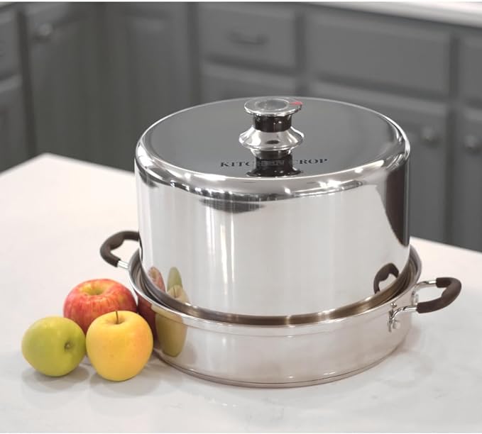 Kitchen Crop Steam Canner with Temperature Indicator (Stainless Steel Steam Canner)