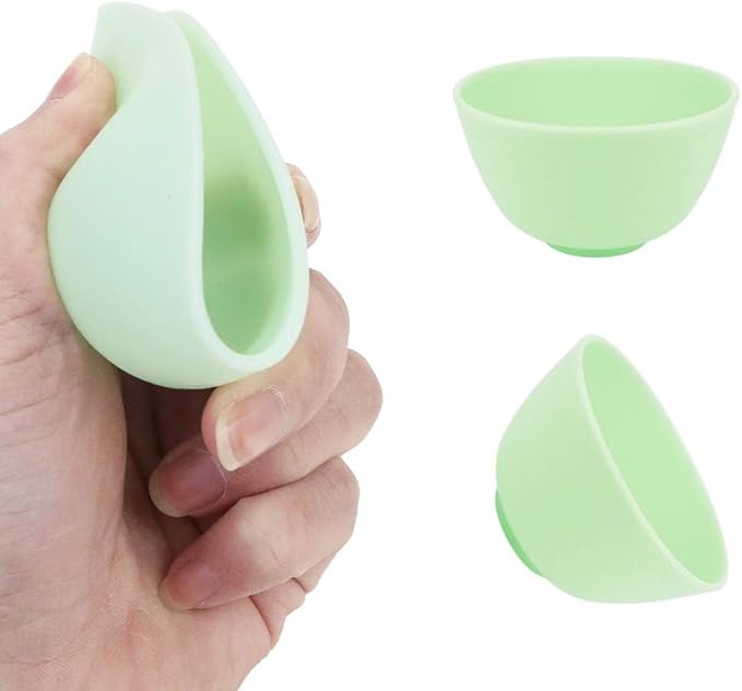 10 PCS Multi-colorful Silicone Mixing, Prep, Serve, Condiment and Facial Mask Bowls for Skincare, DIY Craft, Resin, and Acrylic Painting