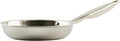 WINCO Tri-Ply Frying Pan, Silver | Induction compatible, Heavy-duty, Great for Sauteing, Searing and Frying