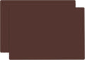 Silicone Table Mat, 2Pcs 15.7"x 11.8"x 0.03" Brown | Silicone Placemats,Silicone Mats for Baking, Kitchen Counter, Jewelry
