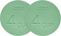Yodecy Silicone Bowl Lids fit Pyrex Glass Bowls 7201-PC 4 Cup, fit Anchor Hocking Glass Bowls 7201-PC 4 Cup,Replacement Lids(2 Pack Pastel Green)