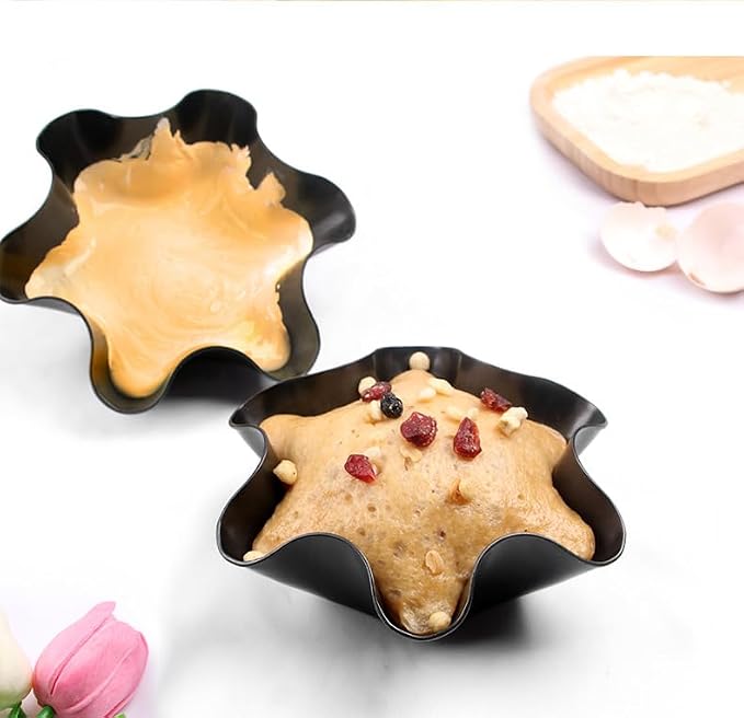 2 Pack 8.5" Nonstick Large Taco Shell Bowl – Carbon Steel Tortilla Maker Shell Pans Baking Molds Tostada for Frying Salad Bowls