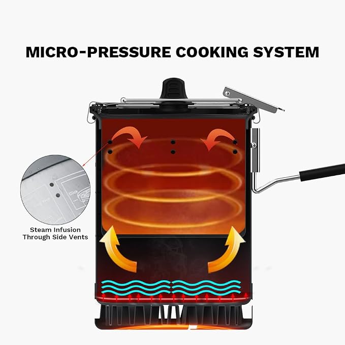 Fire-Maple Petrel Outdoor Rice Cooker for G3 pot and Quickboil Pro System | Micro-Pressure Function, Done in 15 Min, Ultralight Solo Adventure Companion, Smart Design for Safe Cooking, 300ML, 58g
