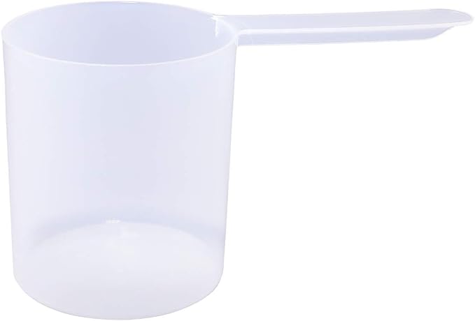 Plastic Measuring Scoop, (148 cc | .625 Cup | 5 oz. | 148 mL) Long Handle Spoons for Powders, Granules, Coffee, Pet Food, Baking Supplies, Protein and Other Dry Goods, BPA Free (Set of 1)
