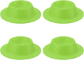 uxcell 4 Pack Soft Boiled Egg Holder, Nonstick Silicone Egg Poacher Cups Poached Cups Kitchen Breakfast Gadget for Microwave Air Fryer Stove Top Cooking Boiled Poached, Green