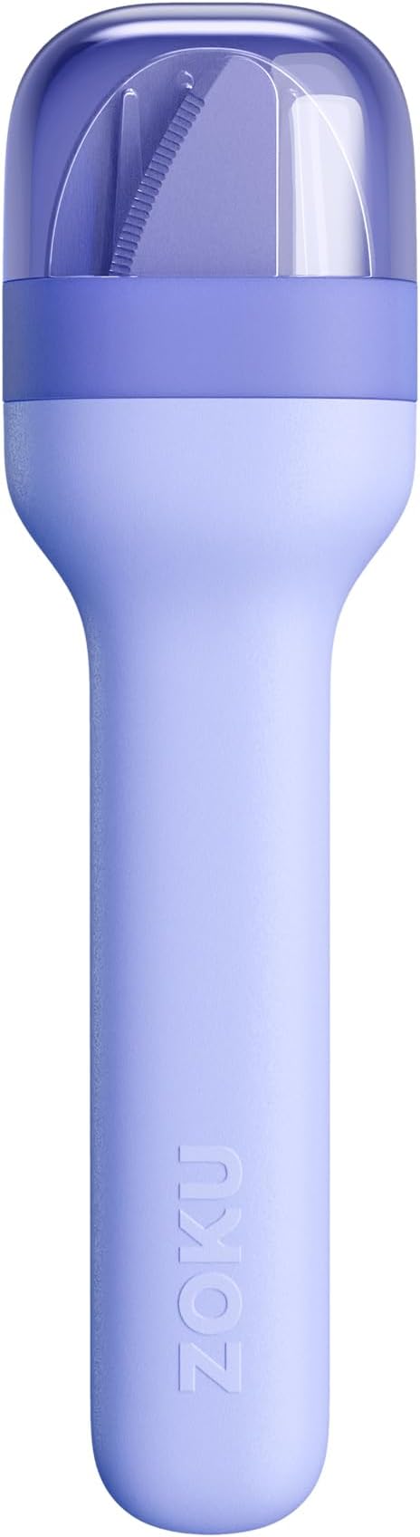 Zoku Pocket Utensil Set Stainless Steel Fork, Knife, and Spoon in Case Blue