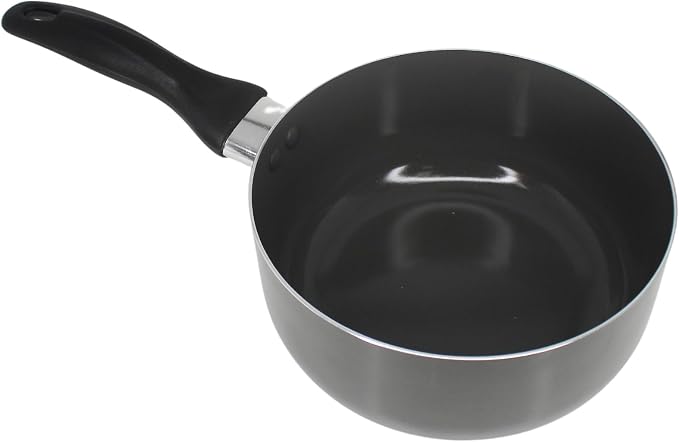 IMUSA 2 Qt Chef Cera Aluminum Ceramic Saucepan for Sauces, Gray | Small Pot for Soups,, Versatile for Sauces and Stews