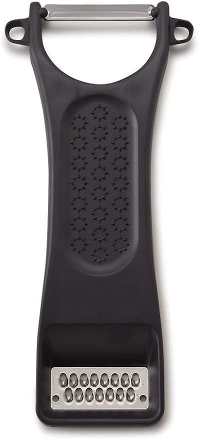 Suncraft Aizuma Senka AL-257 Peeler, Julienne Grater, Made in Japan, Black