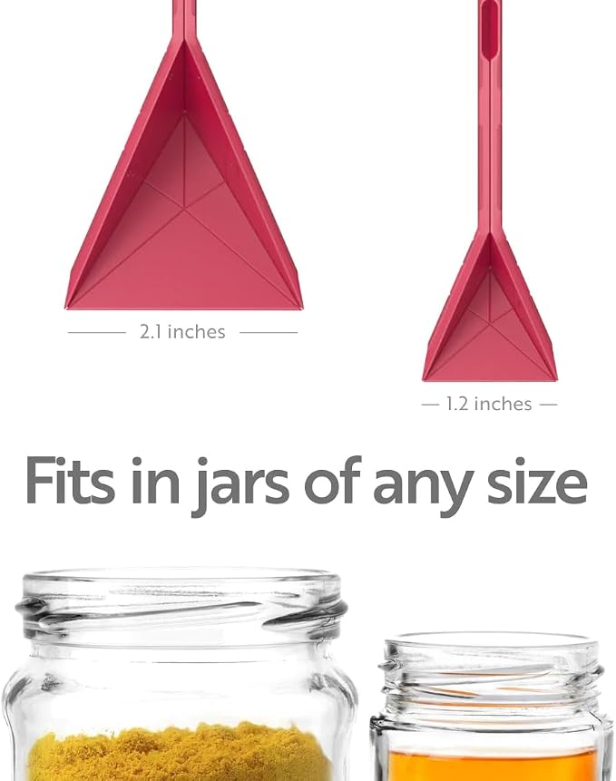Original Flat 3-in-1 Folding Measuring Spoons | 2 Spoons fold into 6 Sizes | Magnetic | DuraBend Tech lasts 100k+ folds | LeakProof for Wet & Dry | Gift Packaging | Baking/Cooking (Pink)