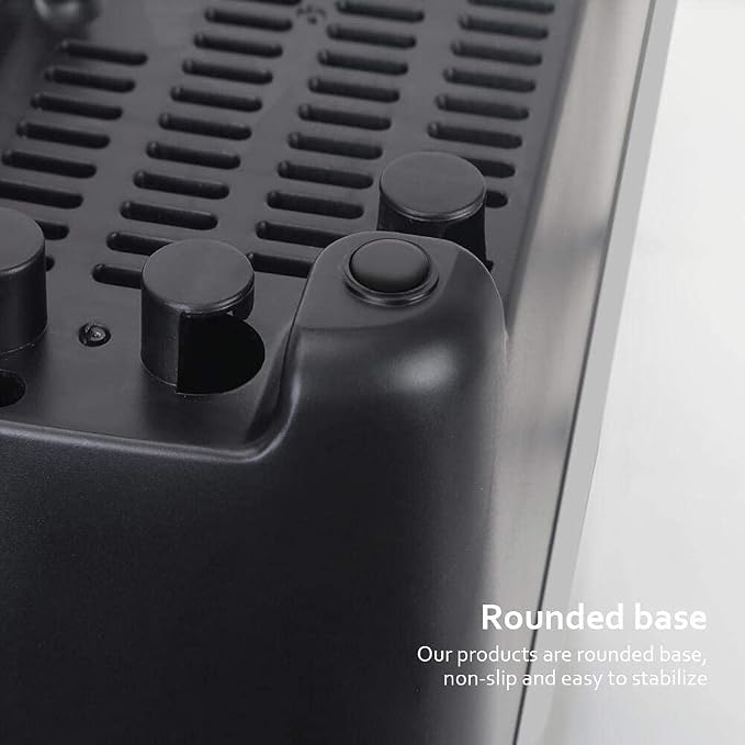 Long Slot Toaster 2 Slice Wide Slot Bread & Bagel Toaster (Black) | 1400W Slim Toaster, Thin & Compact Toaster, Removable Crumb Tray, 6 Shade Settings