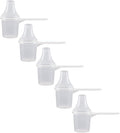 Plastic Measuring Scoop with Funnel, The Scoopie, 2 Tbsp (29.6 cc | 1/8 Cup | 1 oz | 29.6 mL) Measuring Spoons for Powders, Coffee, Pet Food, Protein and Other Dry Goods (Pack of 5, Opaque, No Cap) | Universal open design measuring spoon, Built-in funn...