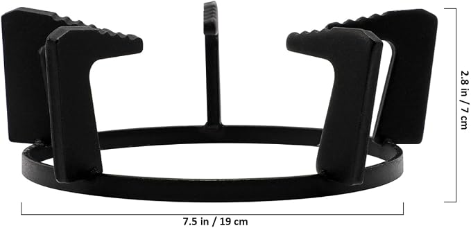 OSALADI Wok Stand Wok Cast Iron Gas Stove Rack with Five Foot Non-slip and time saving for Home Kitchen Gas Stove Cooktop Accessories (Black)