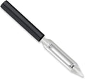 Rada Cutlery Vegetable Peeler (W232), Black Handle, Pack of 2 | 1.75" Stainless Steel Swiveling Blade, Black Resin Handle
