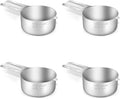4PCS 1/2CUP(120ml, 4oz) Measuring Cup, 18/8 Stainless Steel Measure Scoop | High Precision, Food-Grade 304 SS, ‌Rust-Free, Dishwasher-Safe, Easy-Read Markings, Multi-Purpose, Sturdy & Durable