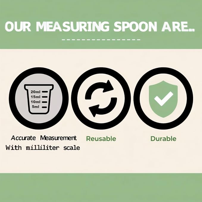 15g/30ml Measuring-Spoons Scoop for Creatine,Powders,Cooking,Recipes,Lab,Food Grade PP Material,BPA-free,Meets FDA Standards,2-Packs(With milliliter scale marking) Transparent
