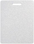 Dexas Classic Jelli Cutting Board with Handle, 8.5 by 11 inches, White Granite Pattern