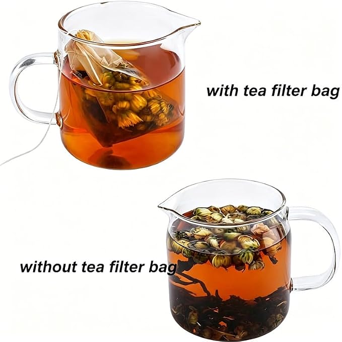 Tea Bags For Loose Leaf Tea 100PCSNon-Woven Fabric Tea Filter, Disposable empty Tea Bags Suitable For Coffee, Spices And Small Tea Bags For Brewing (White, 3.2inch x 4.0inch)