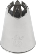 Ateco # 849 - Closed Star Pastry Tip .69'' Opening Diameter- Stainless Steel by Ateco