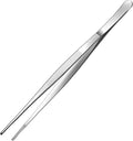 Aniso Long Tweezers, Stainless Steel, 12 Inches | Precision Serrated Tip, Cooking Tweezers Tongs， For Barbecue, Hand-Made，Steaks, Bread, Pizza, Salads
