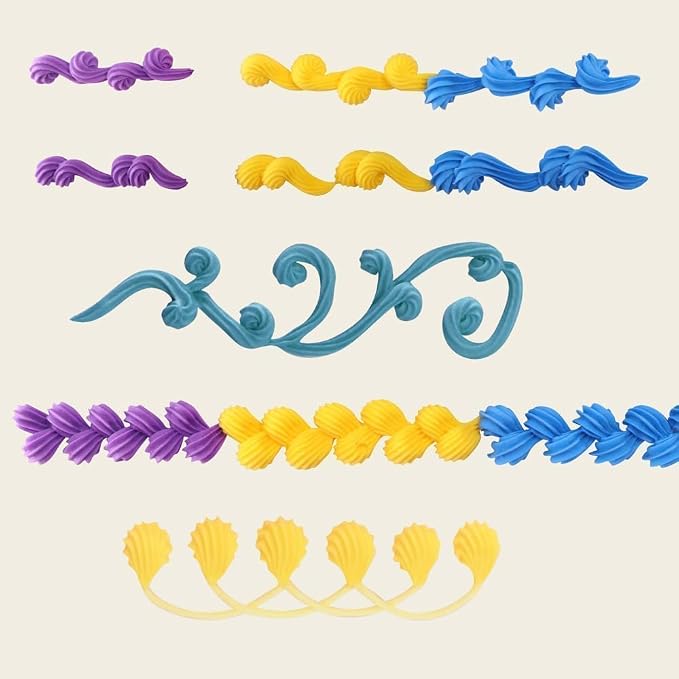 Piping Practice Sheets Reusable Cake Decorating Supplies | Piping Practice Board Guide Paper Sheets 250+ Icing Practice Sheets Set Cake Decorating Tips Techniques Tutorial