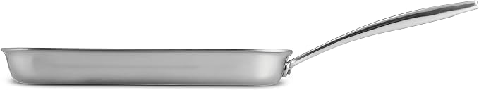 Tramontina Signature Tri-Ply Clad Stainless Steel 11-Inch Square Grill Pan | Induction-Ready, Dishwasher-Safe, NSF-Certified, Made in Brazil
