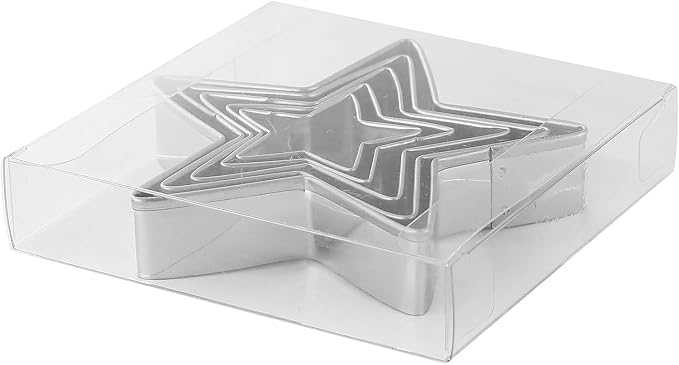 MrCookie Star Cookie Cutters Set,5pc Thickened Stainless Steel.