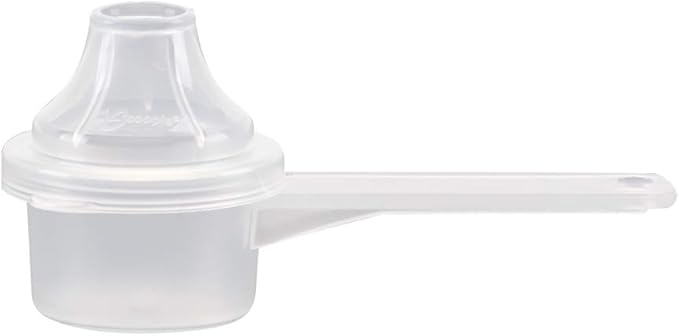 Measuring Scoop & Funnel - No Cap Open Spoon 1-Pack 6.5cc | Universal open design measuring spoon, Built-in funnel neck pour spout, Quick access cup for coffee powders and baking