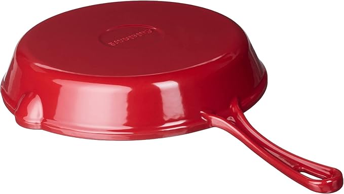 Cuisinart Chef's Classic Enameled Cast Iron 10-Inch Round Fry Pan, Cardinal Red