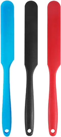 3 Pcs Jar Spatula,Sourdough Spatula with Long Handle,Silicone Skinny Spatulas Scraper for Jars