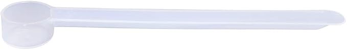 Plastic Measuring Scoop, (1.25 cc | 1/4 Teaspoon | 1.25 mL) Long Handle Spoons for Powders, Granules, Coffee, Pet Food, Baking Supplies, Protein and Other Dry Goods, BPA Free (Set of 1)