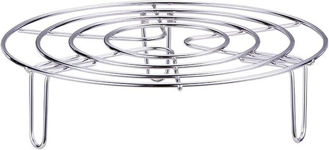 Steam Rack, Heavy Duty Steaming Rack Stand, Stainless Steel Round Steamer Cooling Rack Trivet, Pot Steamer Insert Food Stand, Steaming Cookware Accessories(SIZE:19.5cm/7.68in)