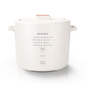 Narcissus Rice Cooker with Removable PFAS-Free Nonstick Pot, 3.5-Cup Capacity for 1-3 People, Multifunctional for Rice, Oatmeal, Quinoa, Slow Cook, Steam, Can Steam & Cook Simultaneously, Rice White