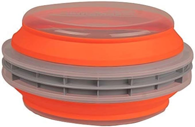 CanCooker Collapsible Batter Bowl XL | Orange | Dishwasher & Microwave Safe | Mess Free Design | Chemical Free Construction
